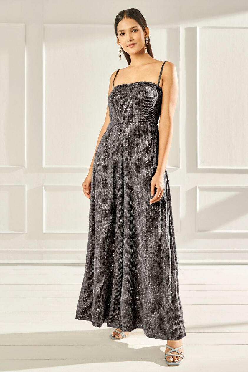 1 - Girls' Night Out - Grey Jumpsuit , image 1