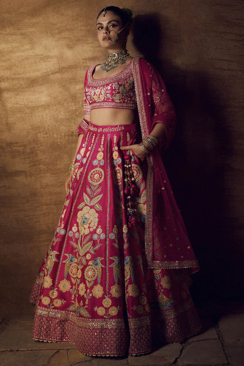 Qirat Lehenga-Pink, Pink, image 1