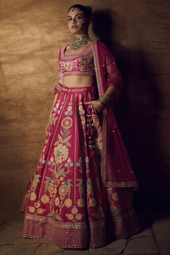 Qirat Lehenga-Pink, Pink, image 1
