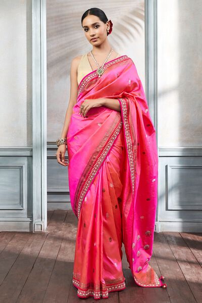 Naseen Saree Set - Pink