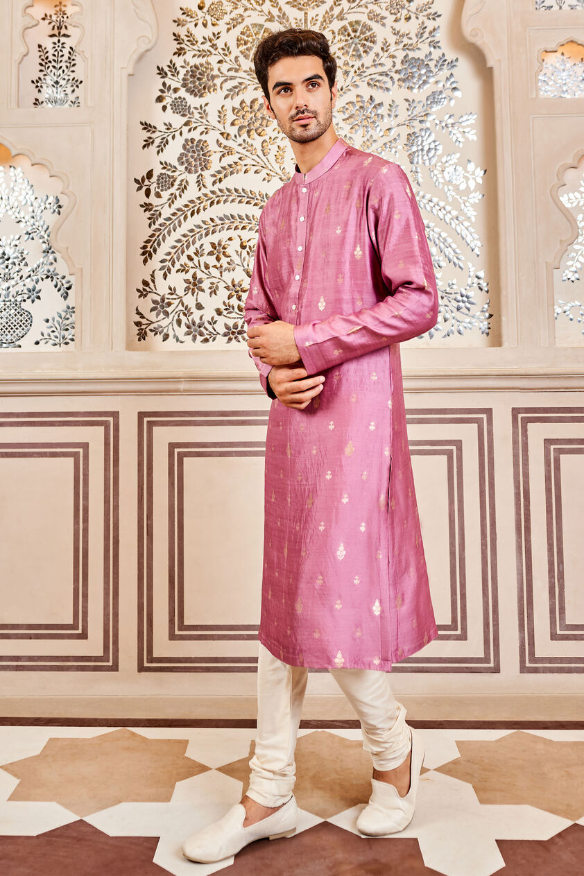Avyan Kurta -Lilac, Lilac, image 1