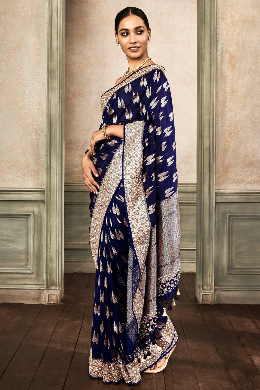 2 - Panita Benarasi Saree – Blue, image 2