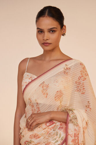 Kiana Saree Set - White, White, image 4