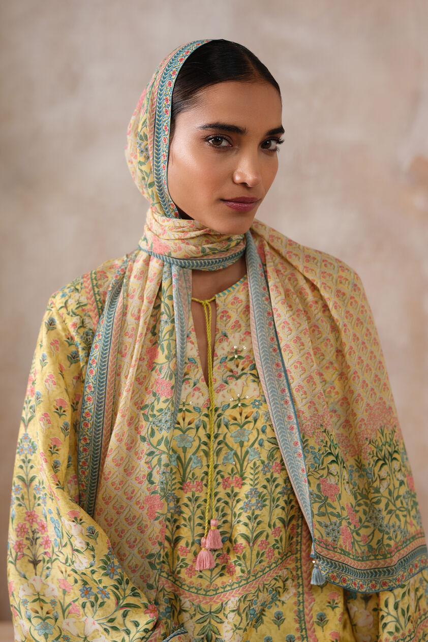 Kaisla Stole - Yellow, Yellow, image 1