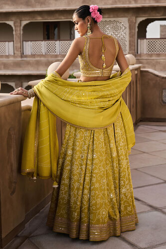 Nartakee Lehenga - Lime, Lime, image 2