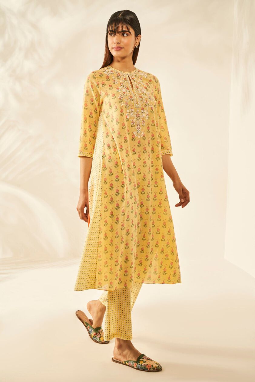 2 - Halia Kurta Set &ndash; Yellow, image 2