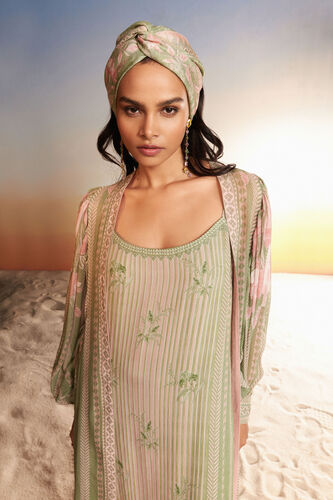 Sama Overlayer Kaftan - Sage, Sage, image 5