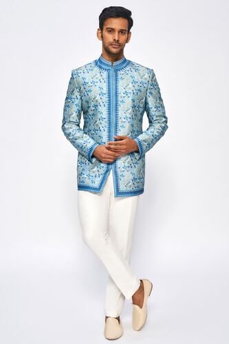 1 - Malaank Bandhgala - Powder Blue, image 1