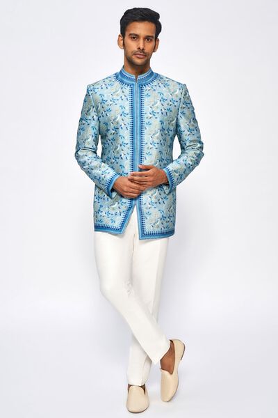 Malaank Bandhgala - Powder Blue