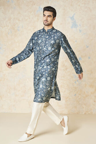 Bhramar Kurta - Blue, Blue, image 4
