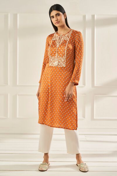 Jaisya Kurta - Tangerine