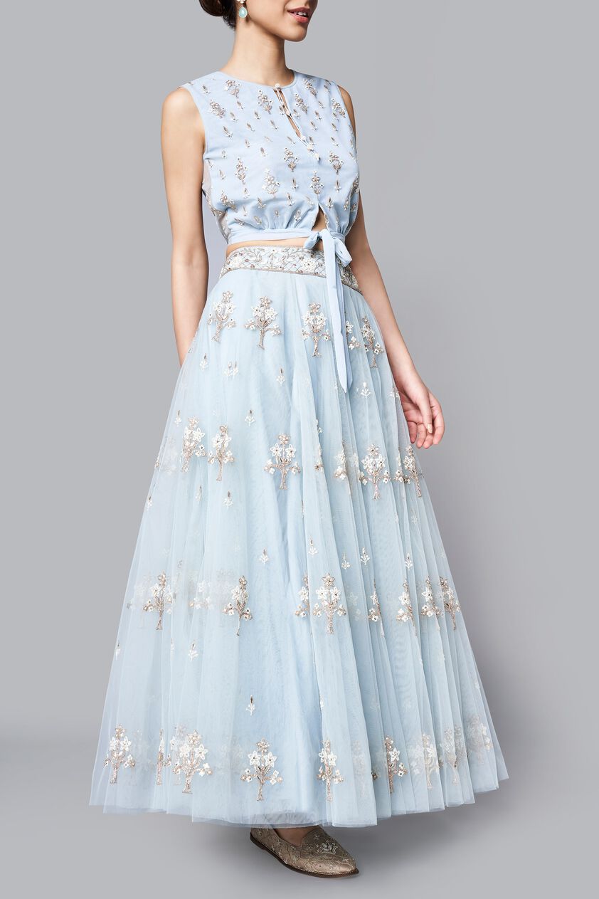 3 - Parnika Crop Top and Skirt, image 3