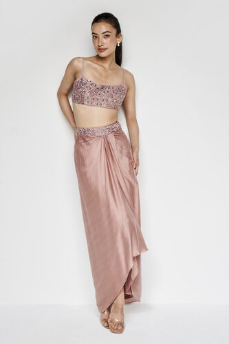 Esilda Embroidered Skirt Set - Old Rose, Old Rose, image 2