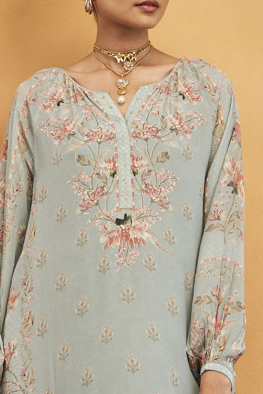 Amaltas Kaftan - Powder Blue, Powder Blue, image 3