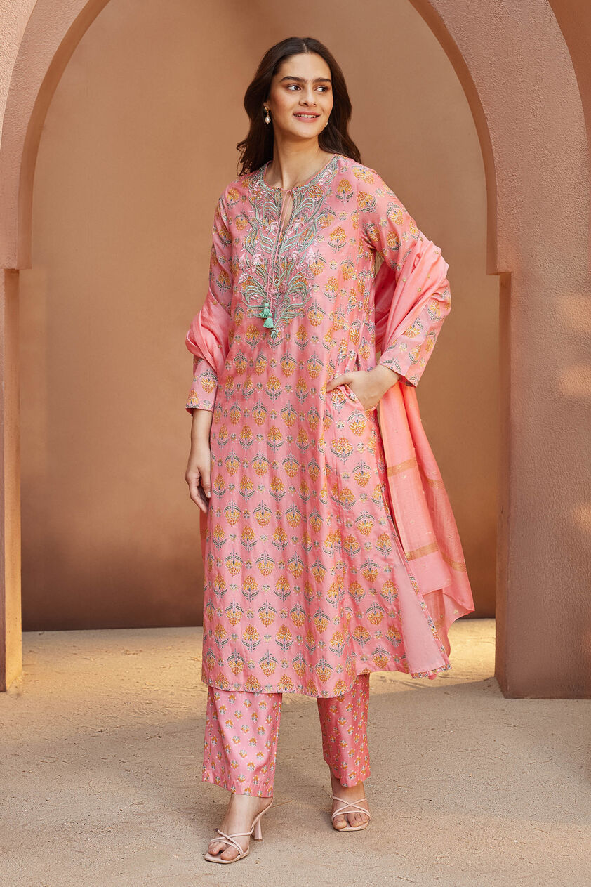 Aritri Suit Set - Pink, Pink, image 1