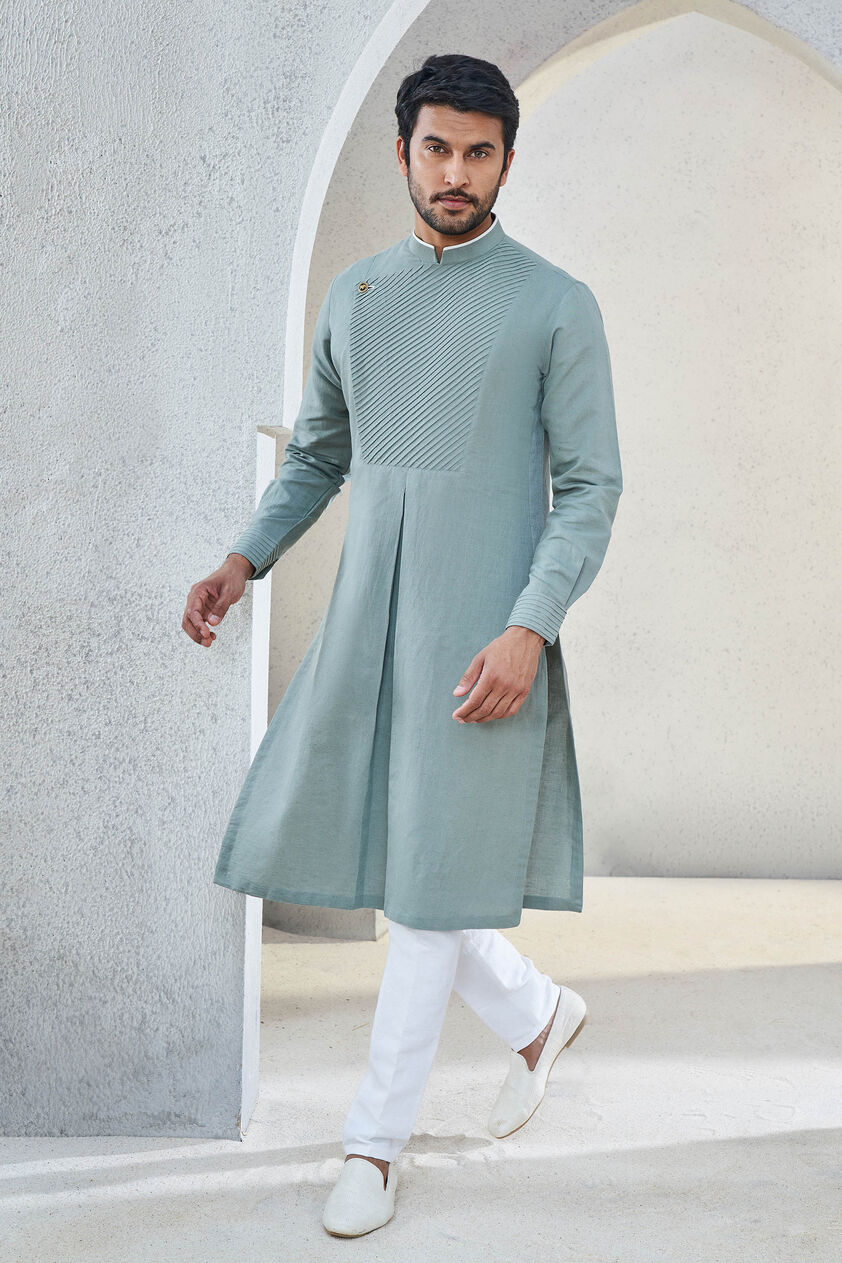 Faris Kurta - Olive, Olive, image 1