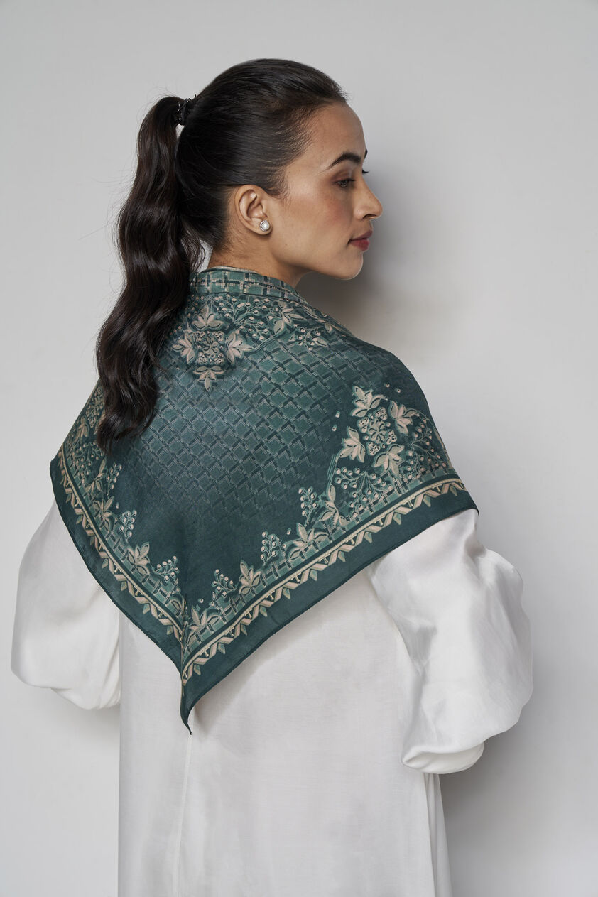 Emlyn Scarf - Green, Green, image 2
