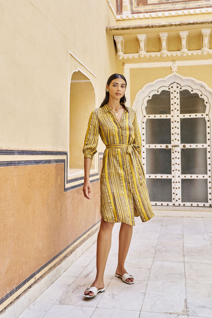 Sunlit Dress - Yellow, Yellow, image 1