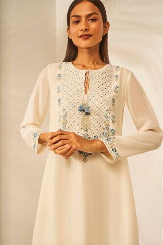 5 - Dhwani Long Kurta set - Cream , image 5
