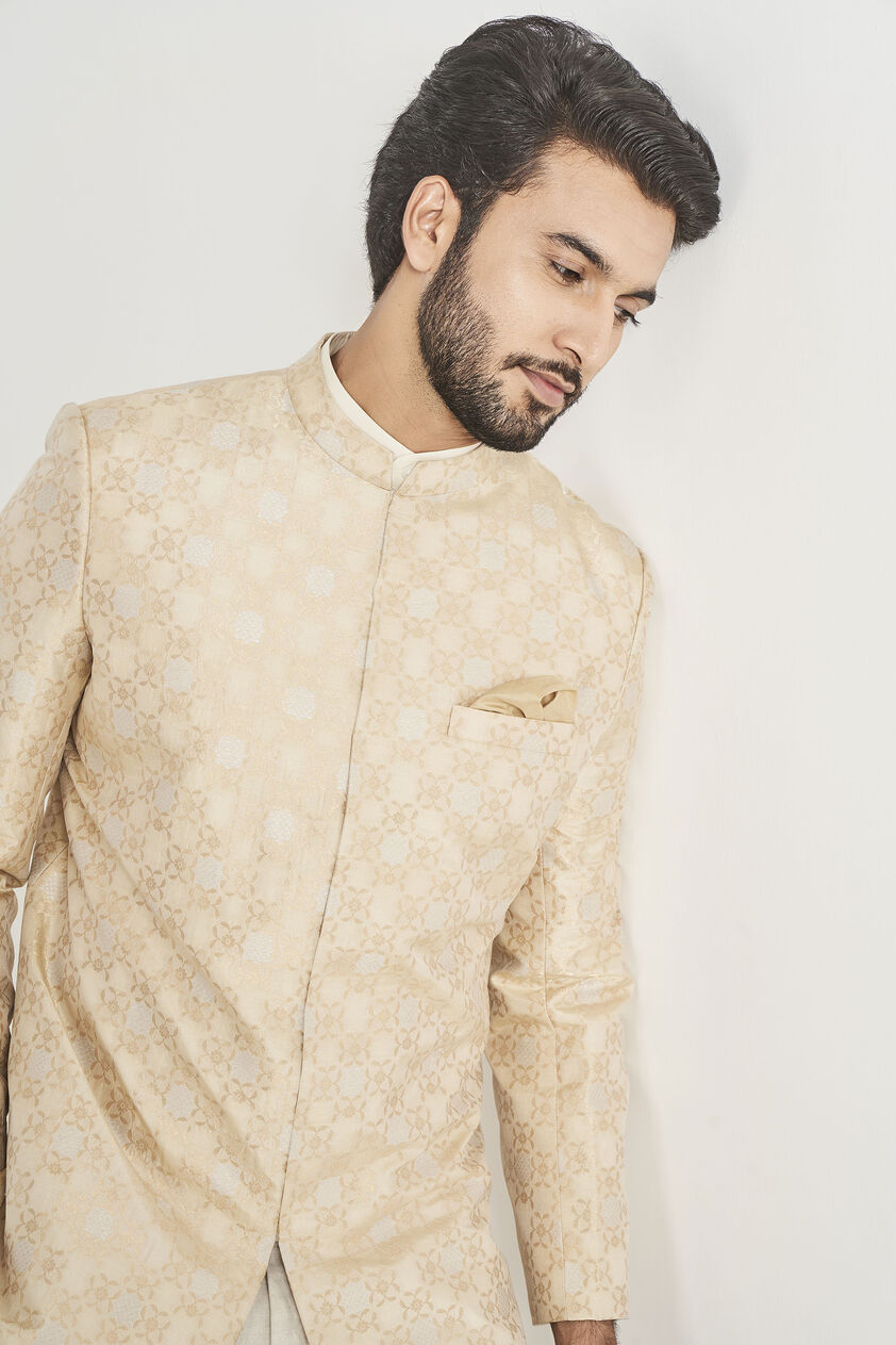 Agharr Sherwani - Gold, , image 6