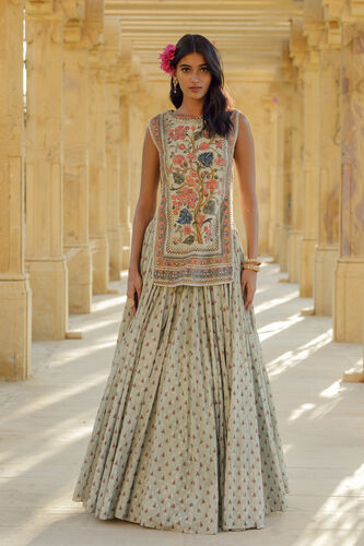 Azza Skirt Set - Sage, Sage, image 1