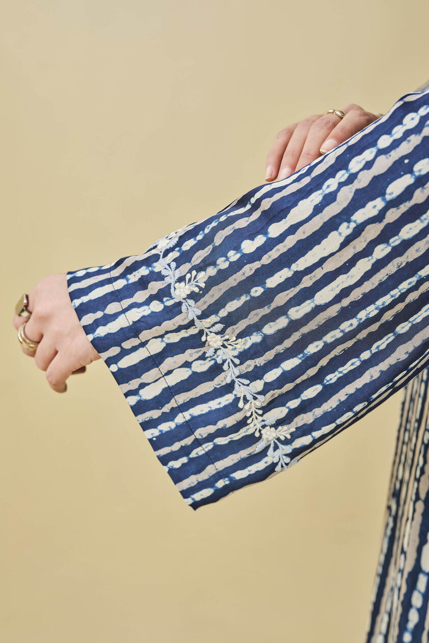 Biome Hand-block Printed Coord - Indigo, Indigo, image 12