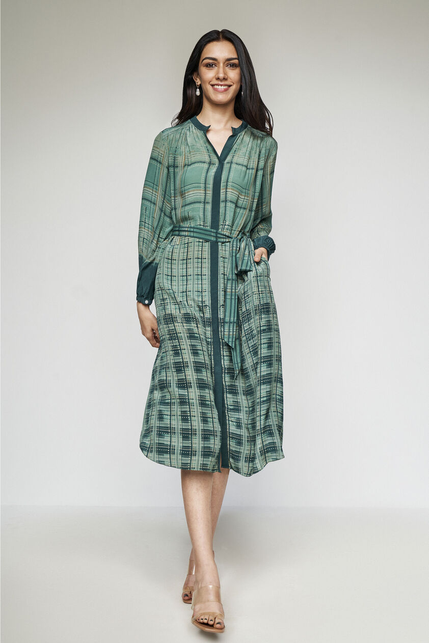 Lara Dress - Green, Green, image 4