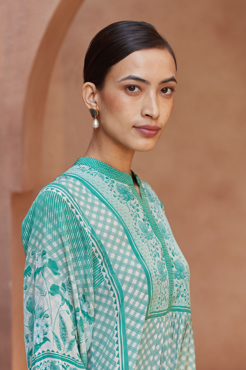 Amal Kurta Set - Green, Green, image 6