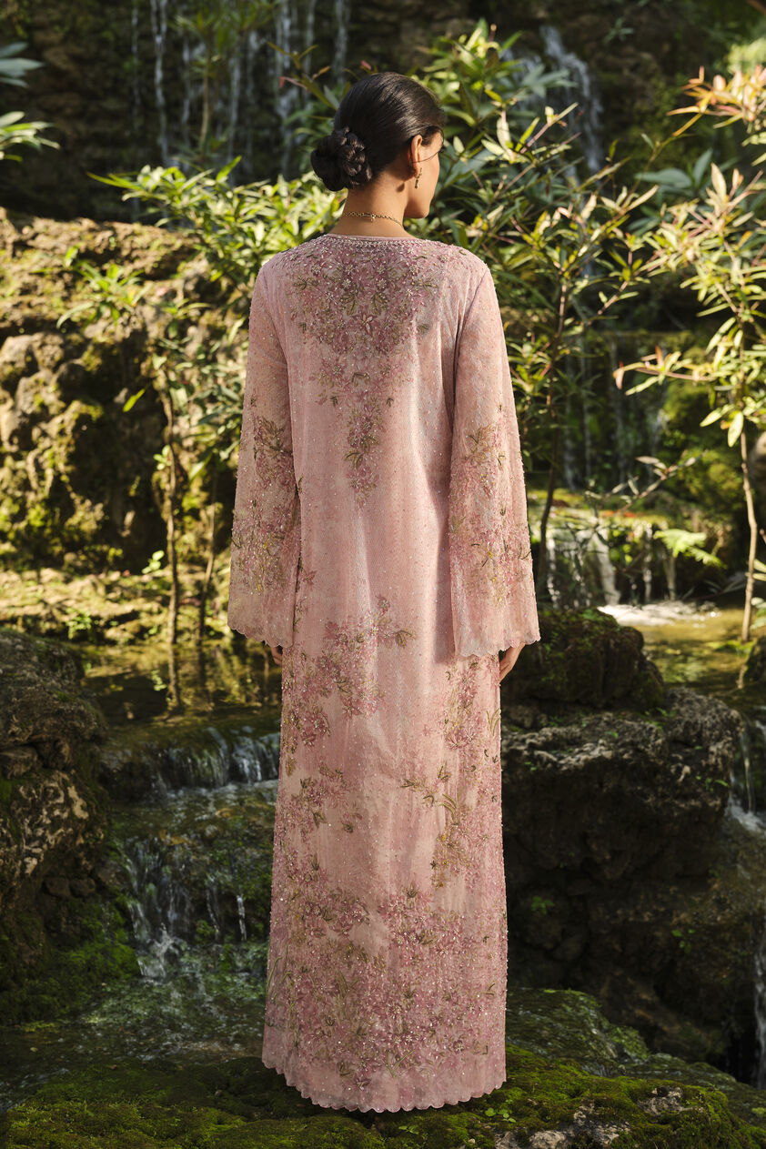 Silaam Printed Kaftan - Blush, Blush, image 2