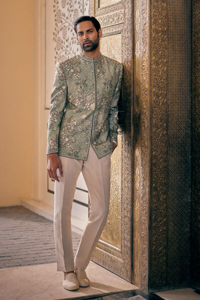 Himir Silk Bandhagala - Sage