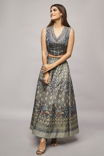 Amal Skirt Set - Grey, Grey, image 5