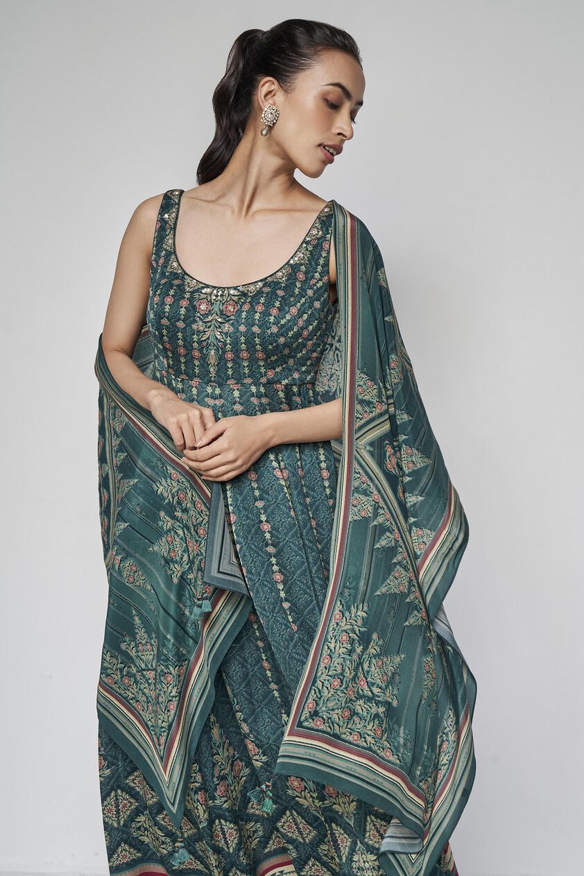 Laverna Stole - Green, Green, image 1