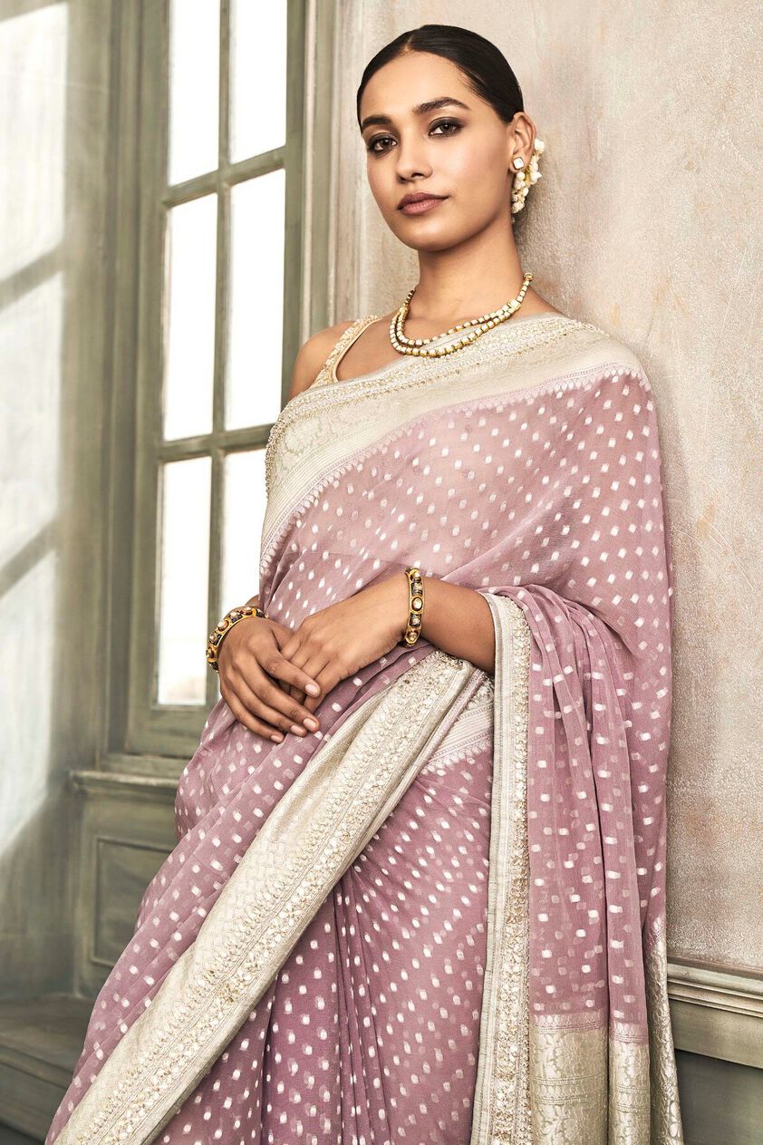 4 - Aahi Saree Set -  Blush , image 4