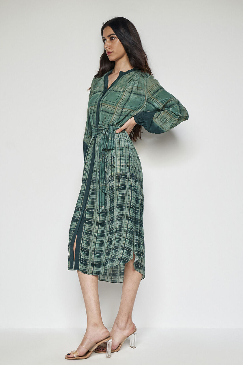 Lara Dress - Green, Green, image 2