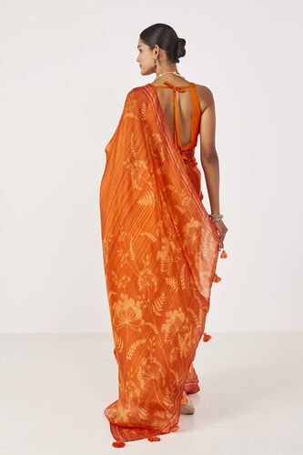 Meora Saree - Orange, , image 3