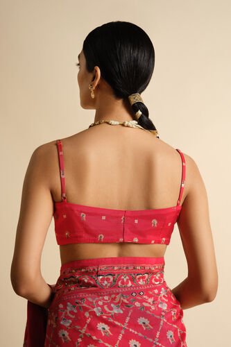 Nooraya Sequin Saree, Red, image 5