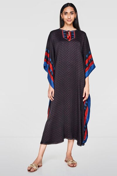 Dotted Ajrakh Kaftan