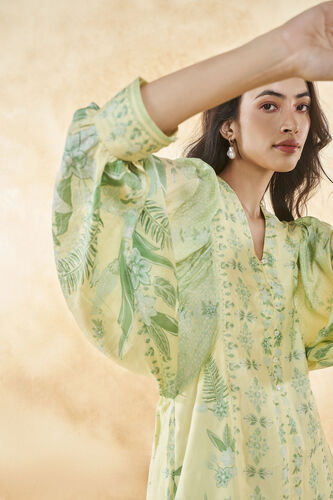 Emaline Silk Dress - Yellow, Yellow, image 6