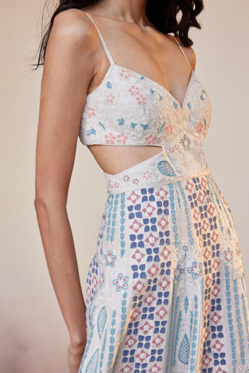 Menouma Dress - Cream, Cream, image 7