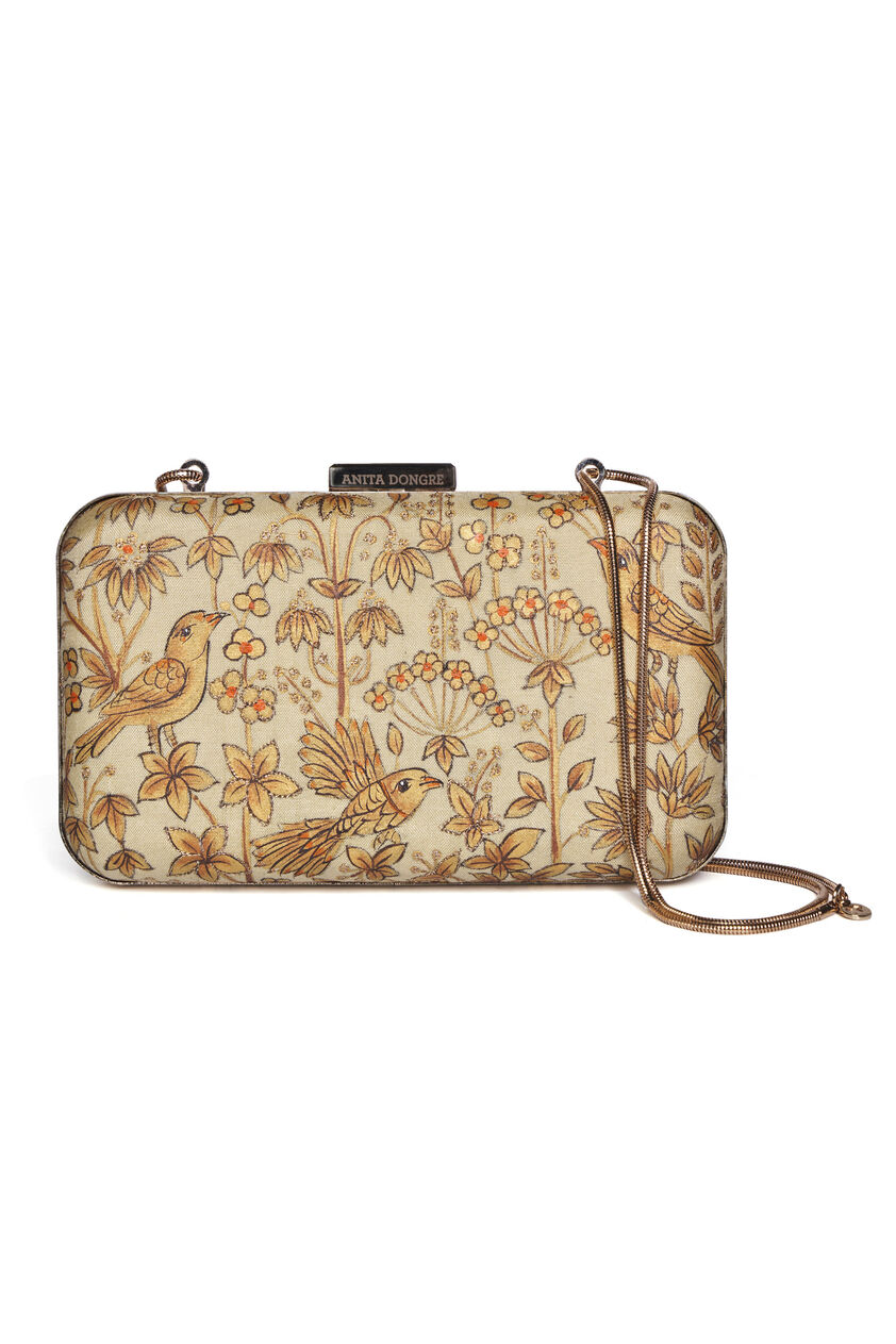 Pichhwai Clutch - Canary Gold, Gold, image 11