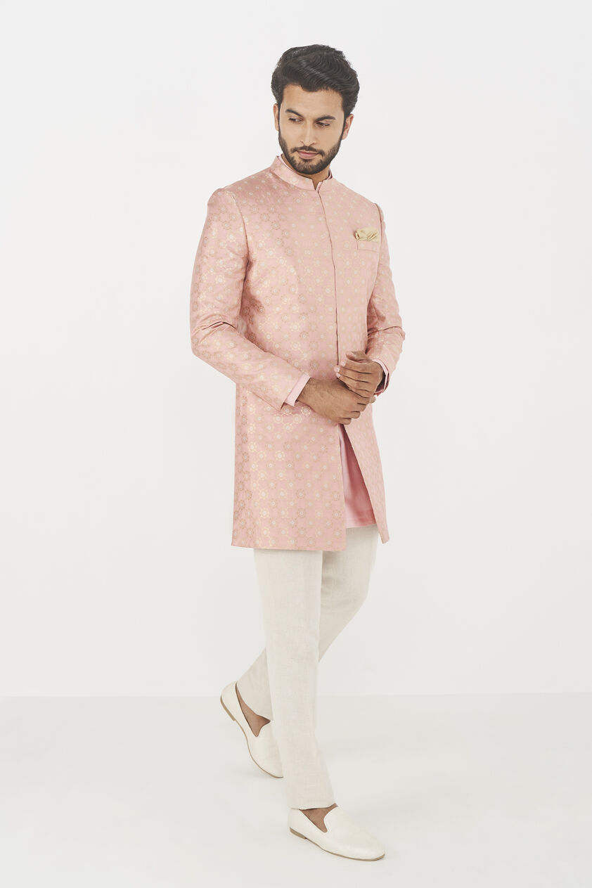 Jivin Sherwani- Pink, Pink, image 2