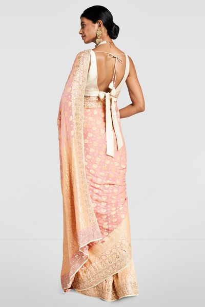Benaras Saree in Blush
