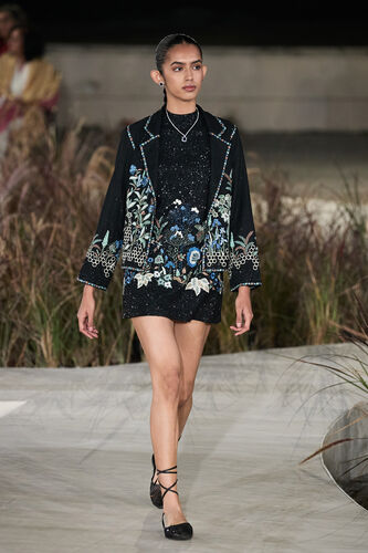 Felindra Embroidered Silk Jacket - Black, Black, image 1