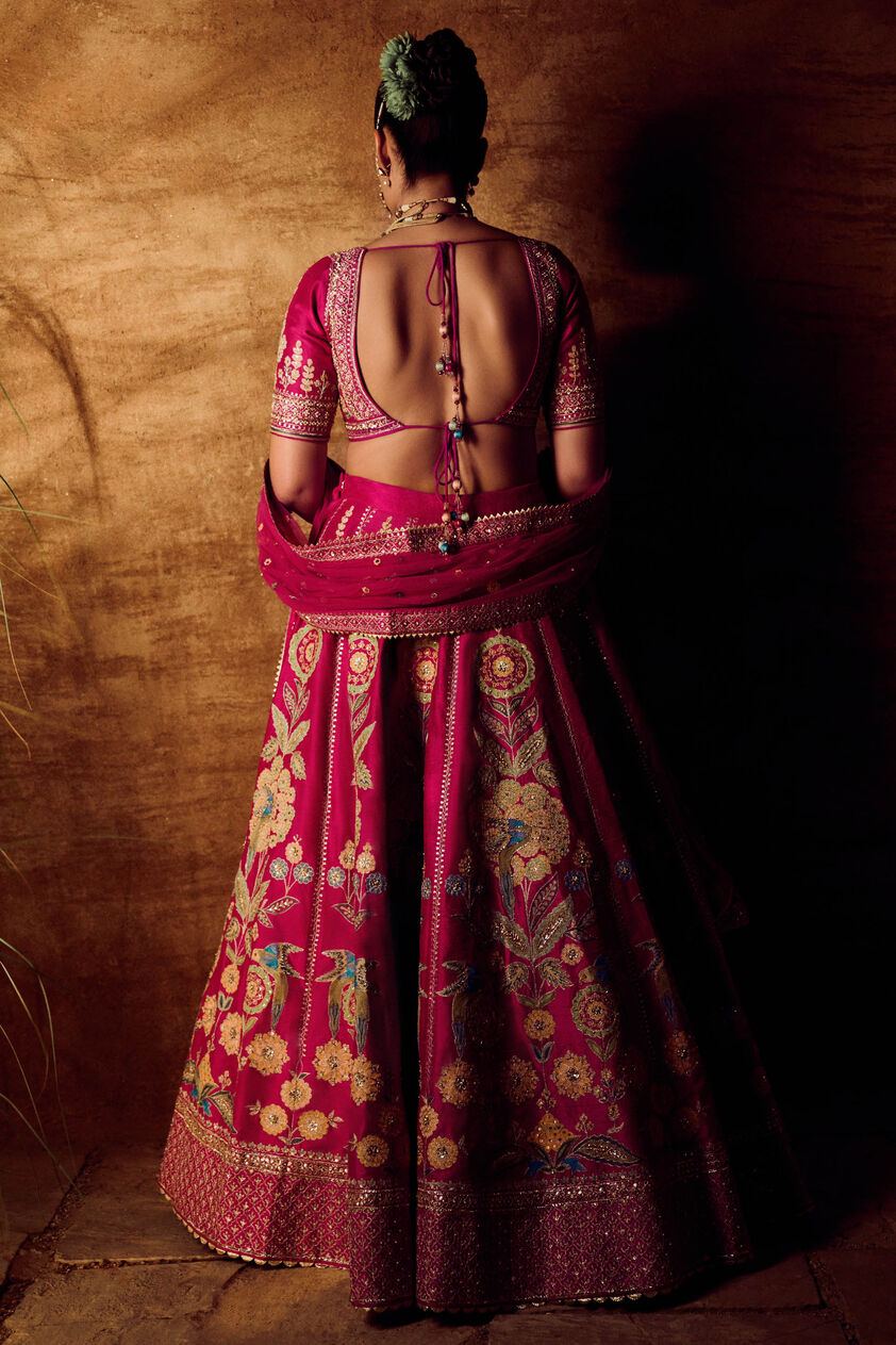 Qirat Lehenga-Pink, Pink, image 2