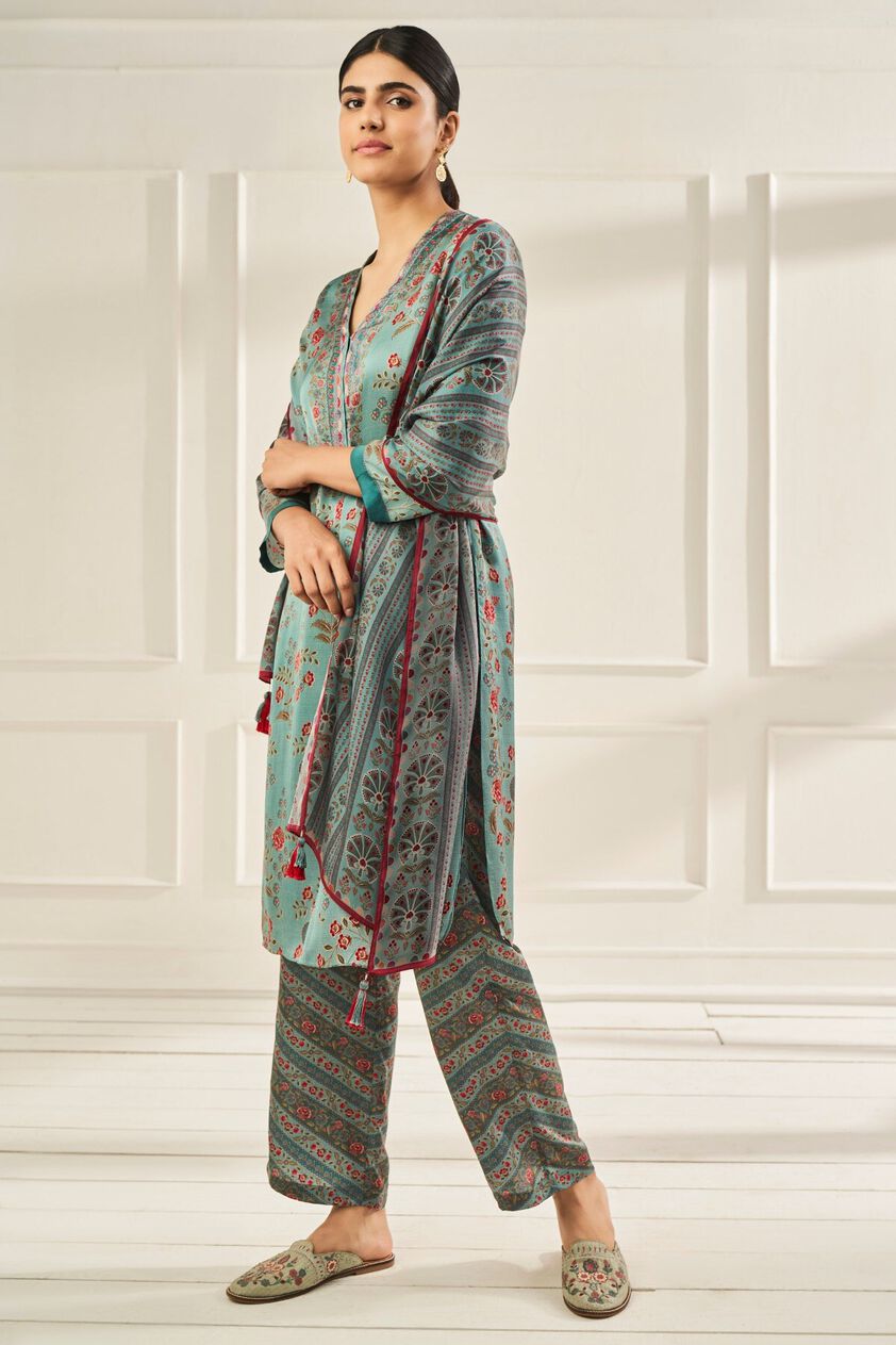 2 - Parthi Scarf – Soft Moss, image 2