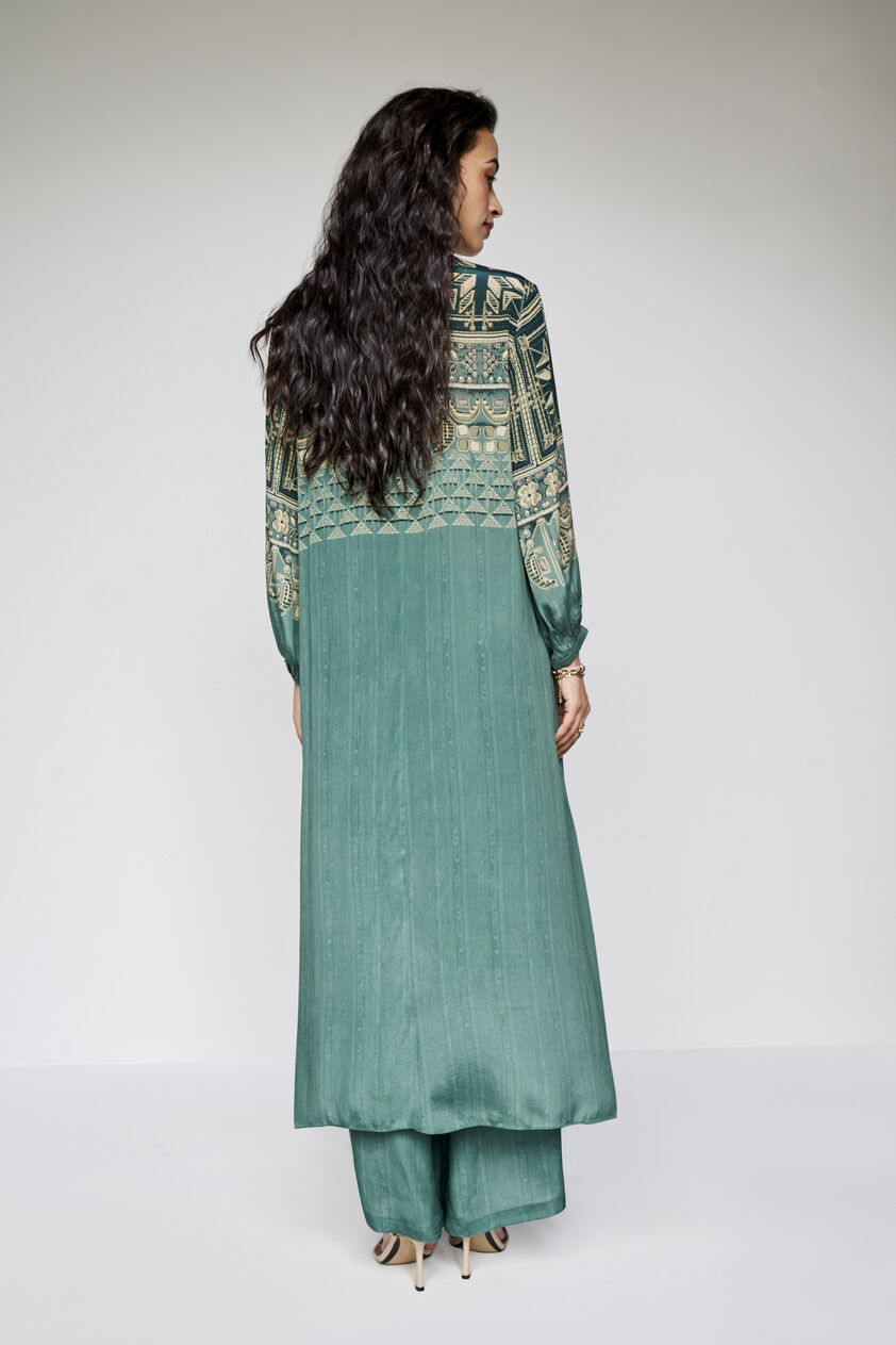 Ava Kurta Set - Green, Sage, image 4