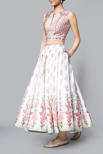 2 - Devanshi Crop Top and Skirt, image 2