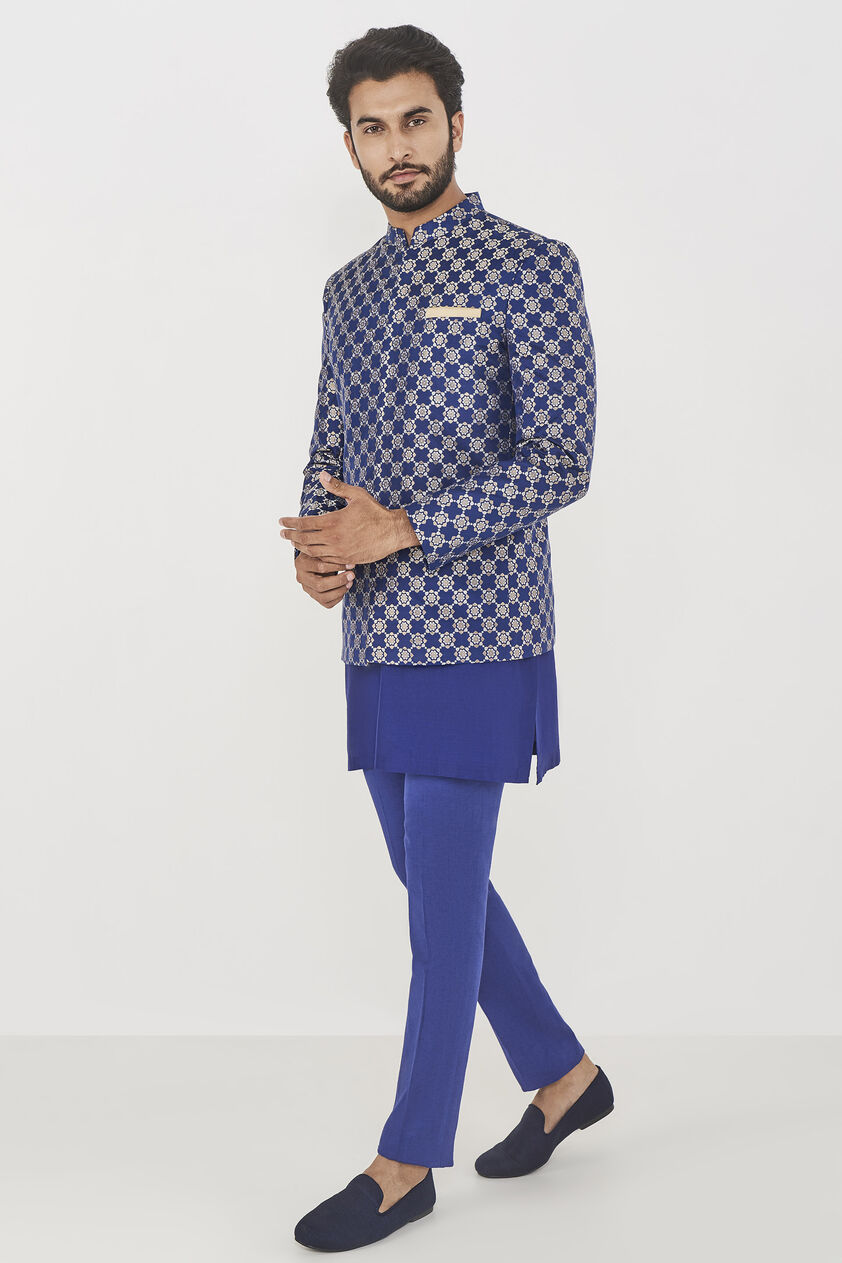 Purnit Bandhgala - Navy, Navy, image 2