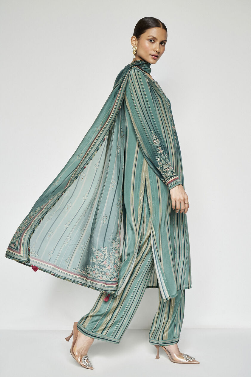 Rumeha Suit Set - Green, Green, image 2