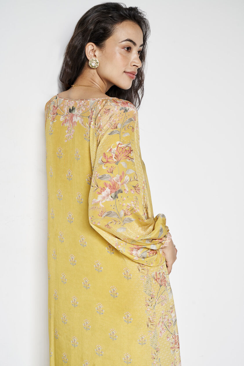 Nisho Kurta Set - Yellow, Yellow, image 5